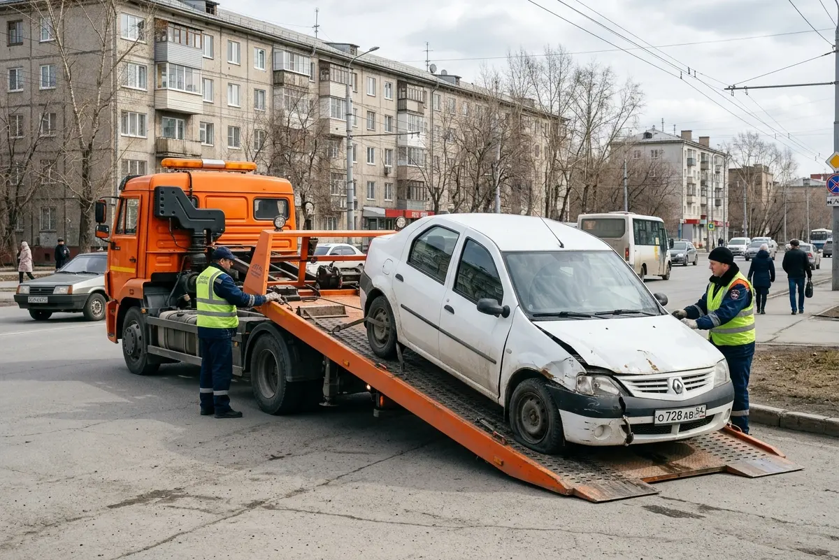 Renault Logan после ДТП