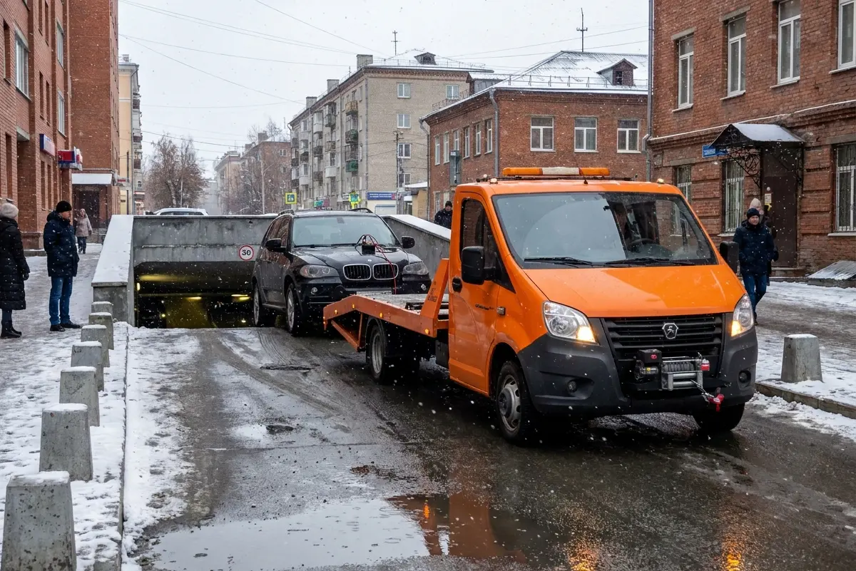 BMW X5 из подземного паркинга
