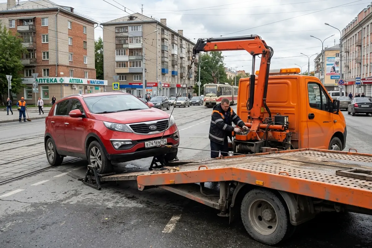 Kia Sportage с блокировкой колеса