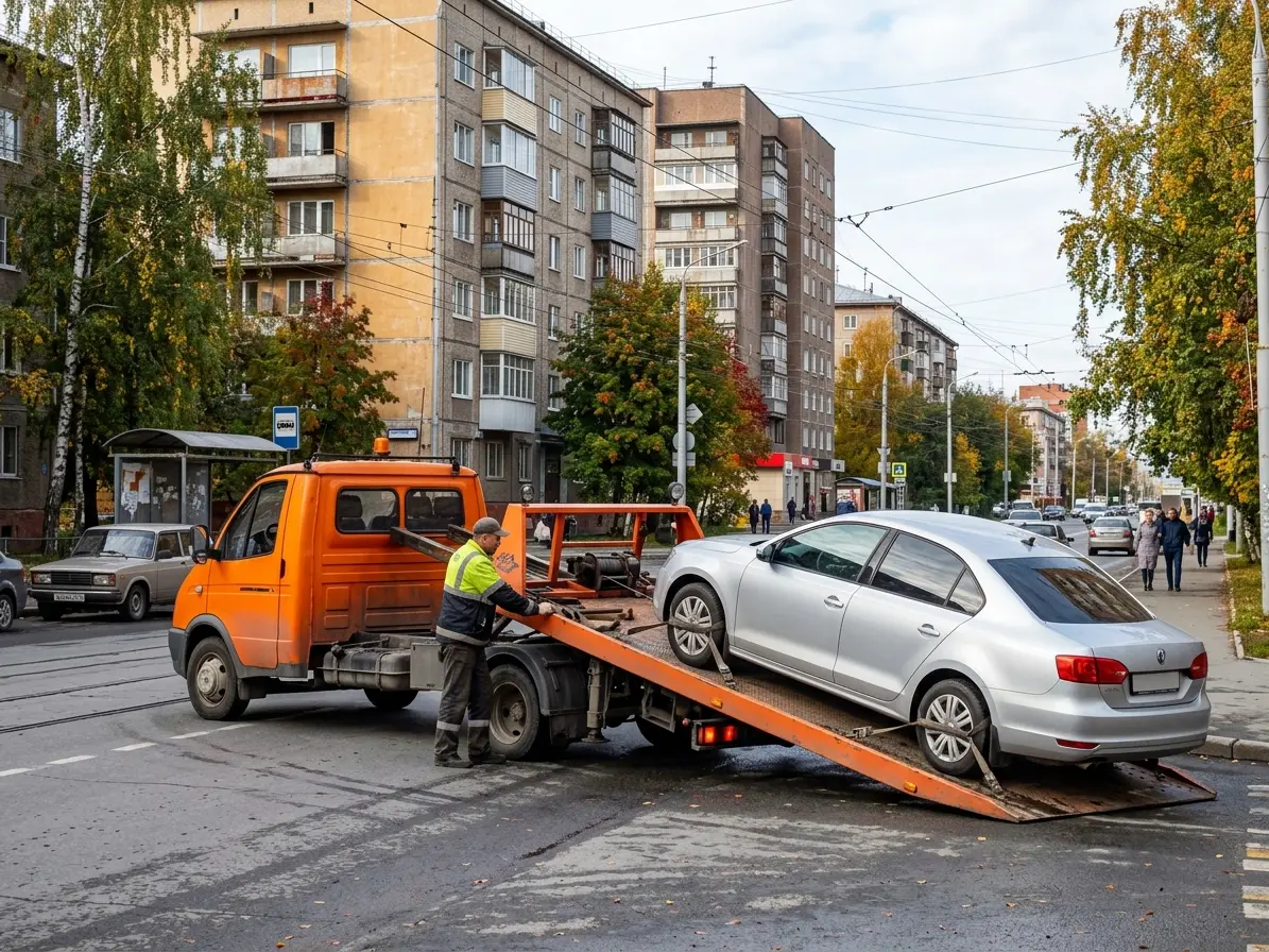 Эвакуация Toyota Camry — проспект Лаврентьева