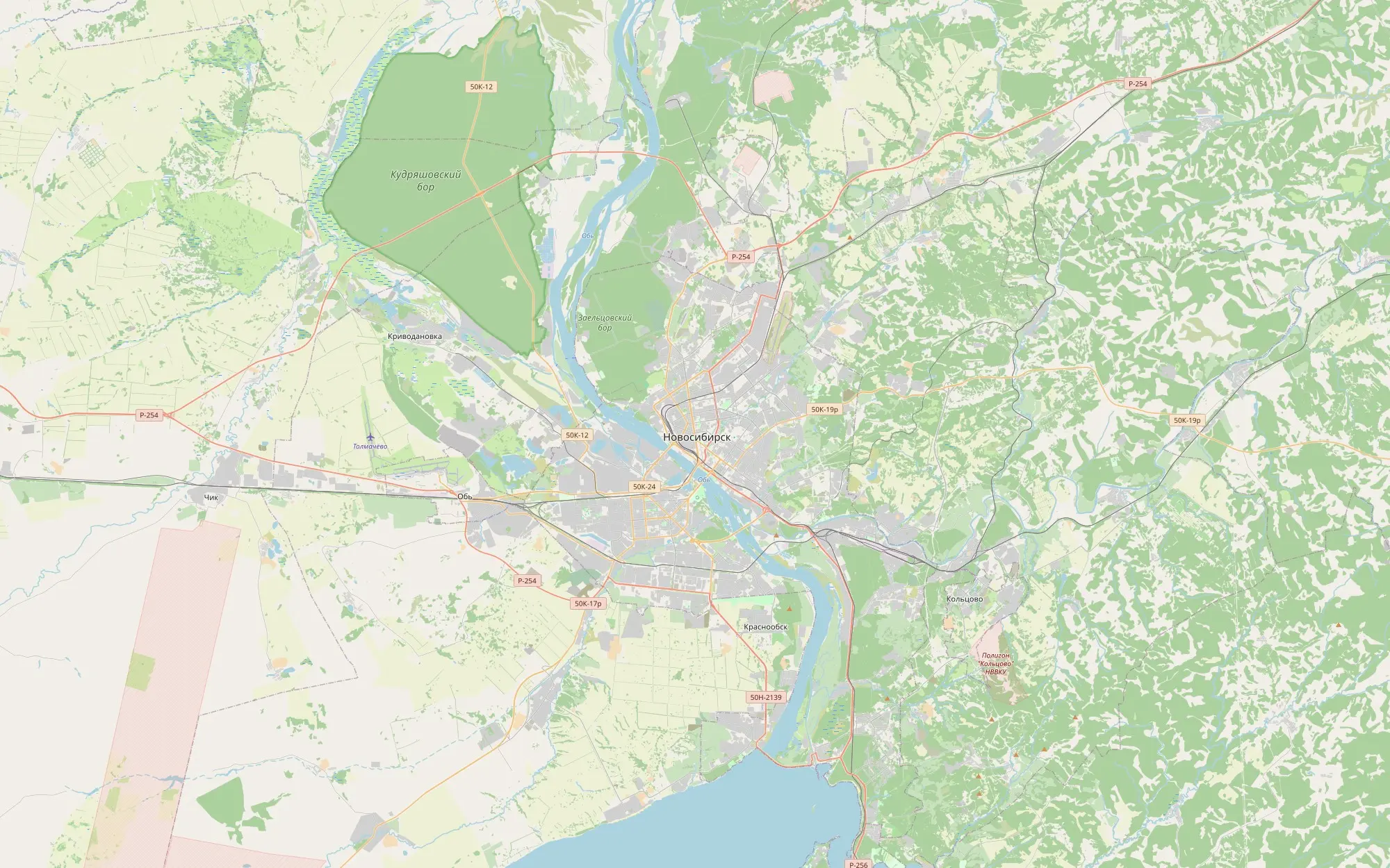 Карта зоны работы эвакуатора